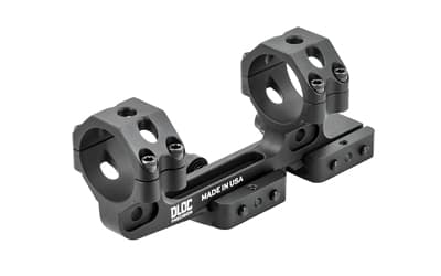 DLOC Precision Cantilever Scope Mount, 34mm, 1.63" Height, Hardcoat Anodized Finish, Black, Fits Picatinny