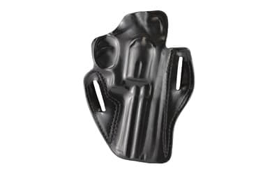 DeSantis Gunhide 002, Speed Scabbard, Belt Holster, 2 Belt Slots, No Tension Screw, Fits 4" Ruger GP100, S&W L Frame, Colt Python, Colt Trooper
