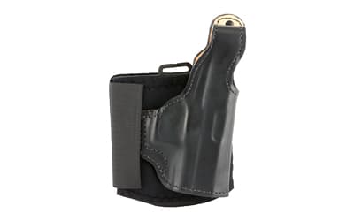 DeSantis Gunhide Die Hard Ankle Holster, Fits Sig P365, Right Hand, Black Leather