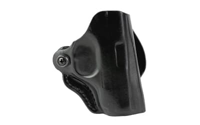 DeSantis Gunhide Mini Scabbard, OWB Holster, Right Hand, Fits S&W Bodyguard 2.0, Leather Construction, Matte Finish, Black
