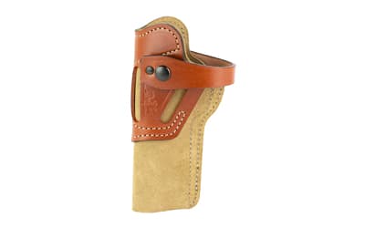 DeSantis Gunhide Wild Hog, Outside the Waistband Holster, Ambidextrous, Fits Ruger MK Series, 22/45, S&W 41, Browning Buckmark, Leather, Tan