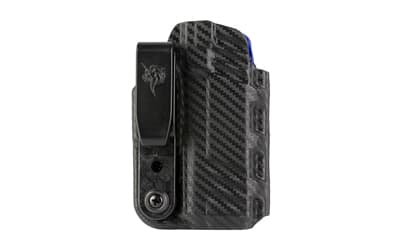 DeSantis Gunhide Slim-Tuk, Inside Waistband Holster, Fits Glock 43X MOS, Ambidextrous, Carbon Fiber Exterior Finish, Blue Kydex Interior
