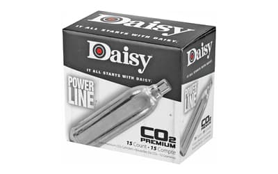 Daisy 7015 Powerline CO2 Cylinders, 12 Grams, 15 Per Box