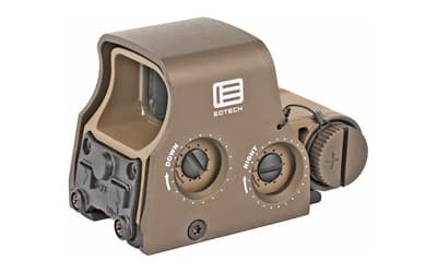EOTECH Tactical, Holographic, Non-Night Vision Compatible Sight, Red Reticle, 68 MOA Ring with 1 MOA Dot, Matte Finish, Tan, Rear Buttons