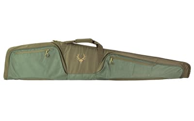 Evolution Outdoor Hill Country II Rifle Case, 54"x11.5", 1680 Denier Polyester, Green/Walnut, Fits Scoped Rifles