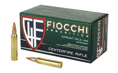 Fiocchi Ammunition Rifle, 223 Remington, 50 Grain, V-Max, 50 Round Box