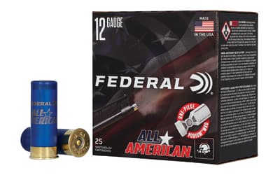 Federal All American, 12 Gauge, 2.75", #7.5, 2.75 Dram, 1 1/8 oz, Lead, 25 Round Box
