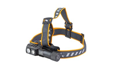 FENIX HM71R, Headlamp, White LED, 2,700 Lumens, Matte Finish, Black, Includes Headband and Rechargeable ARB-L21-5000 Battery