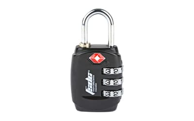 Firearm Safety Devices Corporation Lock, Black, TSA Lock w/Steel Shackle