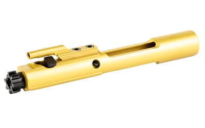 Faxon Firearms Bolt Carrier Group, 5.56 NATO, Fits AR-15, Titanium Nitride PVD Coated Bolt Carrier and Gas Key, Gold, Salt Bath Nitrided Bolt, Black