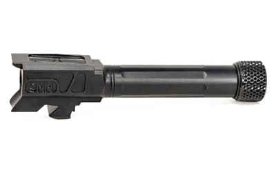 Faxon Firearms Match Series, Straight Fluted, Target Crowned, 9MM, Threaded Barrel, 1/2X28 Thread Pitch, 1:10 Twist Rate, Fits GLOCK 43/43X