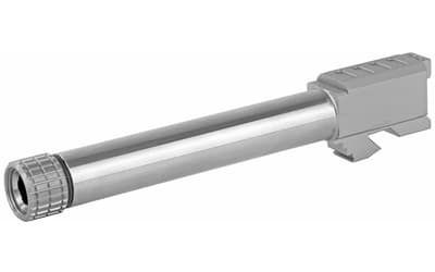 Grey Ghost Precision GGP-17, Match Grade Barrel, Threaded, Fits Glock 17 Gen3-4, 9MM, 416R Stainless Steel, Non-Coated