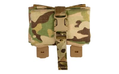 Grey Ghost Gear Roll-Up Dump Pouch, MOLLE Compatible, Laminated Nylon Construction, Matte Finish, MultiCam