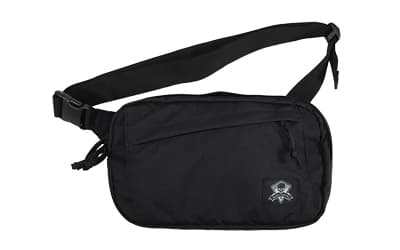 Grey Ghost Gear Crossbody Bag, Nylon Construction, Matte Finish, Black