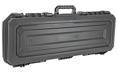 Plano All Weather, 42" Rifle Case, Thick-Wall Reinforced Polypropylene Construction, Black, 44.4"x16.8"x6.4", 13.1 lbs