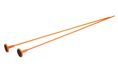 Gun Storage Solutions Rifle Rods, Fit .17 Caliber and Larger, 14" Length, Orange, 2 Pack