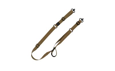 GrovTec Sabre 2 Point Sling, Matte Finish, Coyote Brown, Includes Push Button Swivels