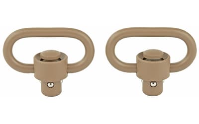 GrovTec Heavy Duty Push Button Swivels, Flat Dark Earth