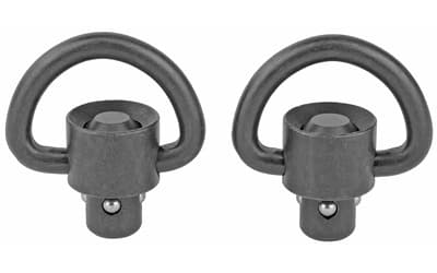 GrovTec Recessed Plunger Heavy Duty Push Button Swivels, Manganese Phosphate, D-Loop
