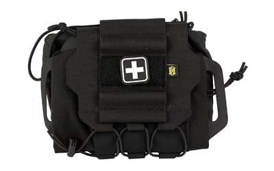 High Speed Gear ReFlex IFAK System, Compatible with MOLLE and Belts 1.5"-2.5", Nylon Construction, Black, Medical Items Not Included