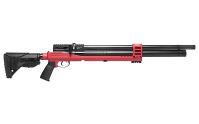 JTS Group Airacuda PRS Max, Air Rifle, Pre-Charged Pneumatic, .25 Caliber Pellet, 920 Feet Per Second, 18" Barrel, Matte Finish, Red and Black