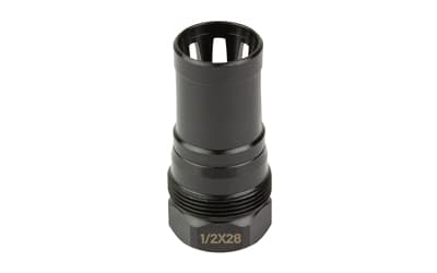 KAK Industry Plan B A2 Flash Hider, 1/2X28 Thread Pitch, 223-9MM (.375" Bore), Plan B Compatible, Nitride Finish, Black