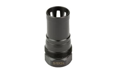 KAK Industry Plan B A2 Flash Hider, 5/8X24 Thread Pitch, .375" Bore Diameter, Plan B Compatible, Nitride Finish, Black