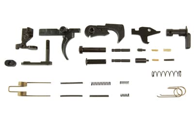KAK Industry Lower Parts Kit, For AR-15, Black, Does Not Include Grip/Trigger Guard