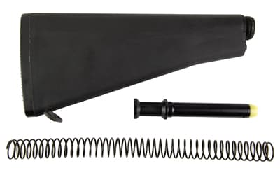 KAK Industry A2 Buttstock Kit, For AR-15, Matte Finish, Black