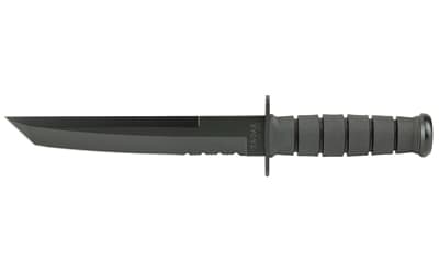 KA-BAR Knives KA-BAR, Tanto, Fixed Blade Knife, 8" Blade Length, 12.813" Overall Length, Tanto Point, Combo Edge, 1095 Cro-Van Steel, Matte Finish