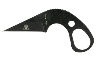 KA-BAR Knives TDI Last Ditch Knife, Fixed Blade Knife, 1.625" Blade Length, 3.625" Overall Length, 9cr18/Black Steel, Plain Edge