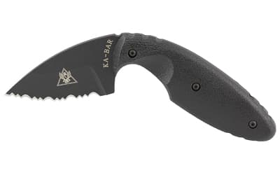 KA-BAR Knives TDI Law Enforcement, Fixed Blade Knife, 2.313" Blade Length, 5.625" Overall Length, Drop Point, Serrated Edge, AUS 8A Steel