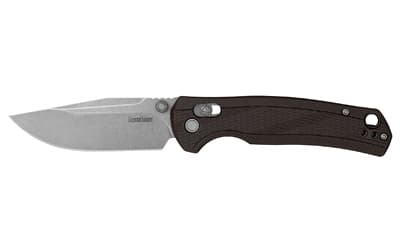 Kershaw Maneuver, Folding Knife, 3.15" Drop Point Blade, 8Cr13MoV Blade Steel, 7.37" Overall Length, Stonewashed Finish, Silver