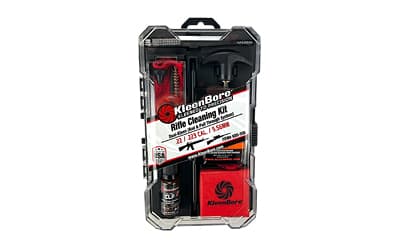Kleen-Bore Dual-Kleen, Cleaning Kit, Includes Pull Through Rope Cleaner, Phosphor Bronze Bore Brush, Precision Barbed Point Jag, .223/5.56