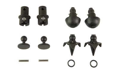 KNS Precision, Inc. Snapfoot, Quick Change Modular Bipod Kit, Fits Magpul Bipods, Matte Finish, Black