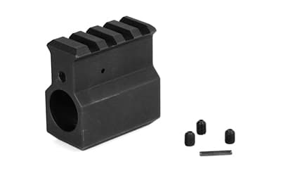 LBE Unlimited Gas Block w/Rail, .750 Size, Matte Finish, Black