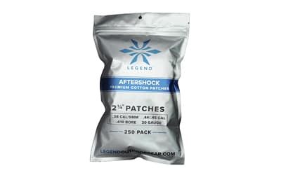 Legend Outdoor Gear Aftershock, Cotton Patches, 2 1/4" Square, 250 Count, White