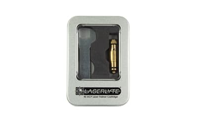 LaserLyte Laser Cartridge Trainer, Bore Sighter, 45ACP, Red Laser, Brass
