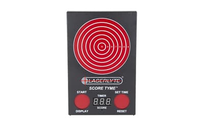 LaserLyte ScoreTyme Scoring Target, Compatible with LaserLyte Lasers, Black and Red