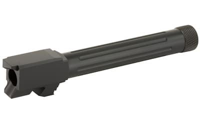 Lone Wolf Distributors AlphaWolf Barrel, 9MM, Salt Bath Nitride Coated, Threaded/Fluted, 416R Stainless Steel, Conversion to 9mm Stock Length
