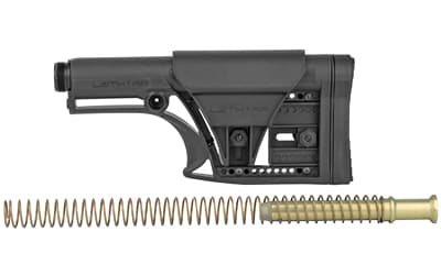 Luth-AR MBA-1 Stock With Buffer Assembly, A2 Extension Tube, Standard Buffer, AR-15 Buffer Spring, Adjustable Cheek Piece and Length of Pull, Black