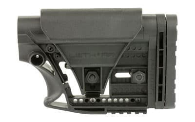 Luth-AR MBA-3 Carbine Stock, Fits AR-15 & AR-10 Commercial and Mil-Spec Dia Buffer Tubes, Adjustable Cheek Piece and Length of Pull, Black
