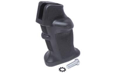 Luth-AR The Chubby Grip, Full Palm Swell Fills the Hand, Textured for Non-slip Grip, Left Side Thumb Rest, Black
