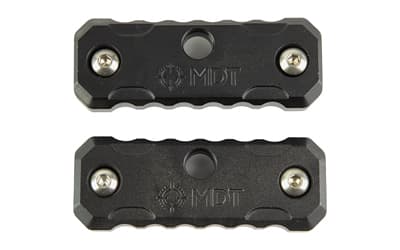MDT Exterior Forend Weights, .35lbs Each/.70lbs Total, Nitride Finish, Black, Case Hardened 1018 Steel, Fits M-lok, Includes (2) Individual Weights