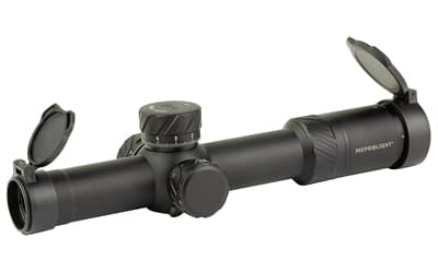 Meprolight MVO, 1-8X Magnification, 28mm Objective, M1 MRAD Reticle, 34mm Main Tube, First Focal Plane, Matte Finish, Black