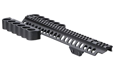 Mesa Tactical 6-Shell, Both Sides, Side Saddle, 12 Gauge, SureShell Saddle with Rail 13", Fits Kel-Tec KSG, Black