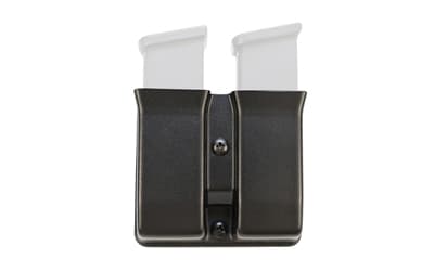 Mission First Tactical Double Pistol Magazine Pouch, Fits GLOCK 9/40 Magazines, Black, Adjustable Retention, Includes 1.5" Belt Loop