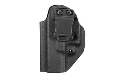 Mission First Tactical Inside Waistband Holster, Ambidextrous, Fits Glock 19 23, Kydex, Includes 1.5" Belt Attachment, Black Finish