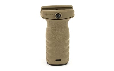 Mission First Tactical React Short Picatinny Mounted Vertical Pistol Grip, Scorched Dark Earth