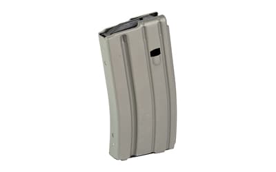 DURAMAG Magazine, 223 Remington/5.56 NATO/300 Blackout, 20 Rounds, Fits AR-15, Black AGF Follower, Aluminum, Gray